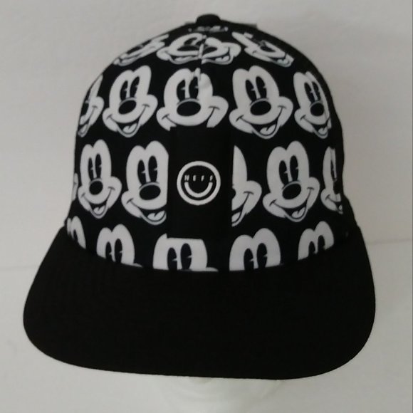 Disney Neff Black White Mickey Mouse Faces Hat - Picture 12 of 13